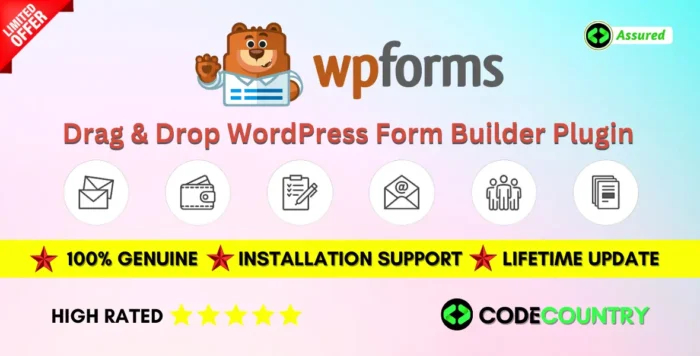 WPForms Pro WordPress Form Builder Plugin With Lifetime Update.