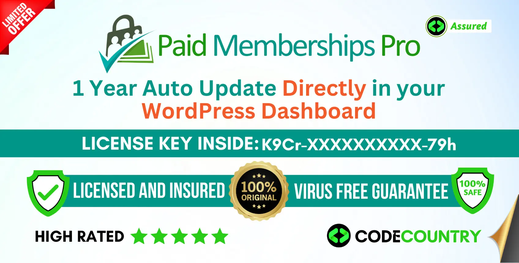 Paid Memberships Pro With Original License Key