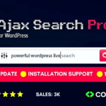 Ajax Search Pro 4.26.9 Live WordPress Search & Filter Plugin With Lifetime Update.