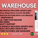 Warehouse - Prestashop 1.7 theme with elementor