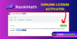 Rank Math Pro With Original License Key For 1 Year Auto Update.