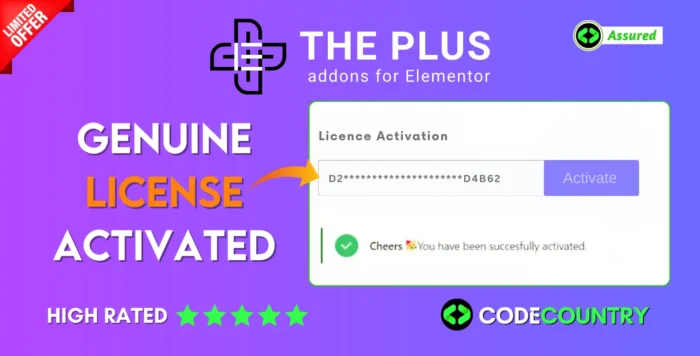 The Plus Addon for Elementor With Original License Key