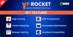 WP Rocket With Original License Key For 1 Year Auto Update Directly In Your WordPress Dashboard.