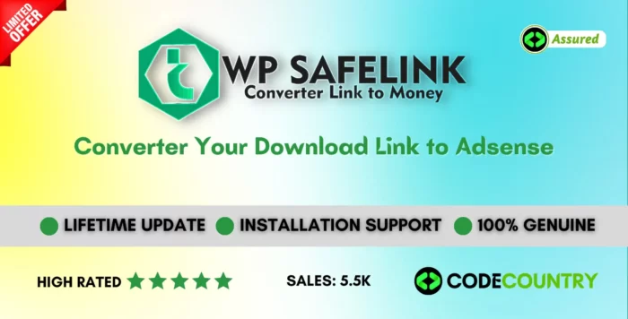 WP Safelink - Converter Your Download Link to Adsense