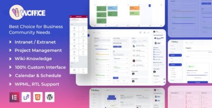 Woffice - Intranet, Extranet & Project Management WordPress Theme