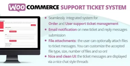WooCommerce Support Ticket System With Lifetime Update.