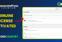 GeneratePress Premium With Original License Key For Lifetime Auto Update.