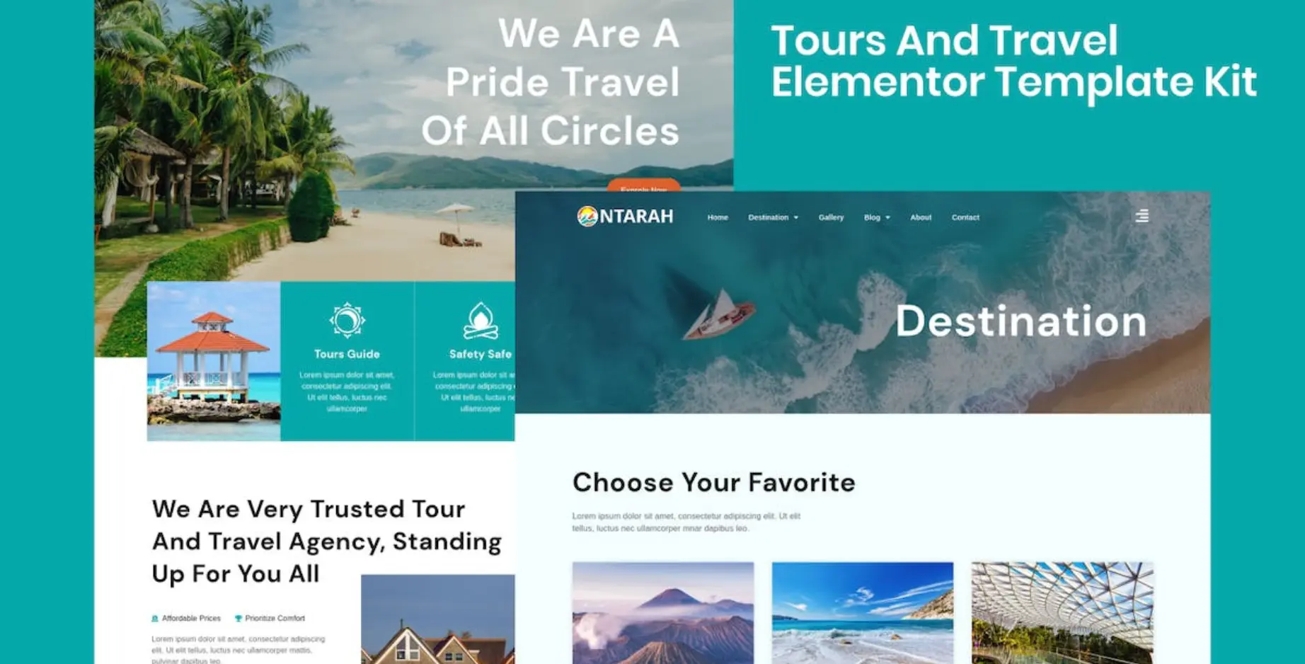 Ntarah - Tours & Travel Elementor Template Kit
