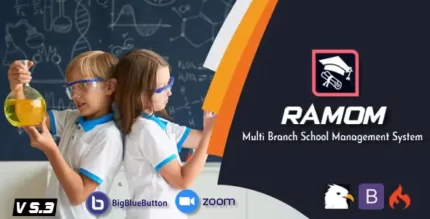 Ramom School 6.0 Multi Branch School Management System Lifetime Update.