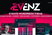 Evenz - Conference and Event WordPress Theme With Lifetime Update