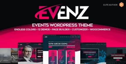 Evenz - Conference and Event WordPress Theme With Lifetime Update