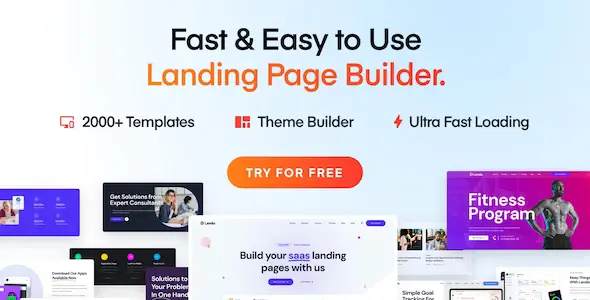 Landio MultiPurpose Landing Page WordPress Theme