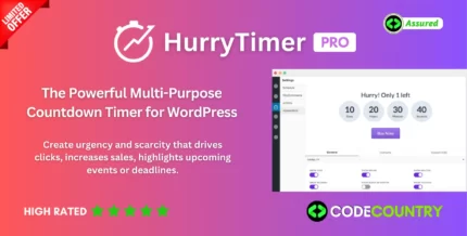 HurryTimer Pro - An Scarcity and Urgency Countdown Timer for WordPress & WooCommerce Plugin With Lifetime Update