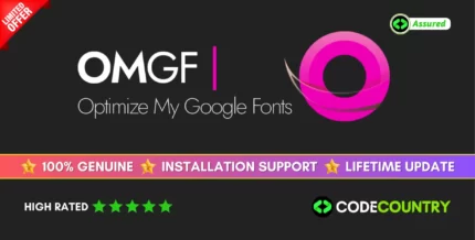 OMGF Pro WordPress Google Fonts Plugin With Lifetime Update