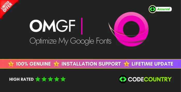 OMGF Pro WordPress Google Fonts Plugin With Lifetime Update