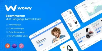 Wowy - Multi-language Laravel eCommerce Script With Lifetime Update.