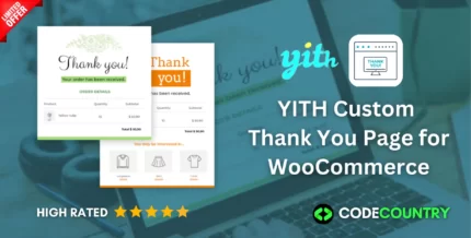 YITH Custom Thank You Page for WooCommerce WordPress Plugin With Lifetime Update