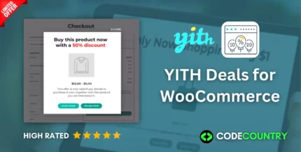 YITH Deals for WooCommerce WordPress Plugin With Lifetime Update