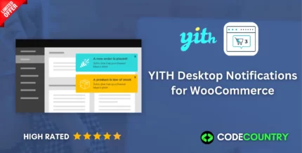 YITH Desktop Notifications for WooCommerce WordPress Plugin With Lifetime Update