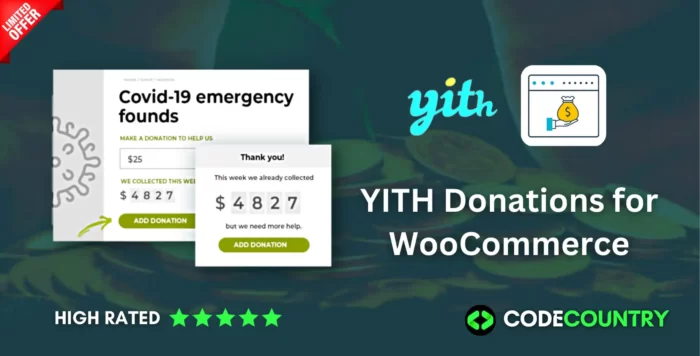 YITH Donations for WooCommerce WordPress Plugin With Lifetime Update