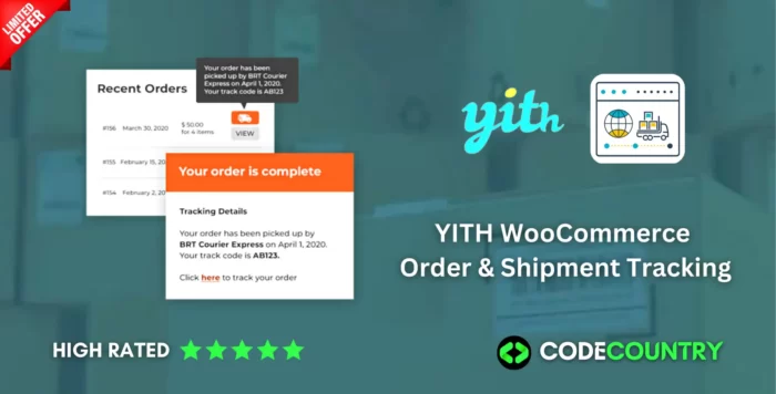 YITH WooCommerce Order & Shipment Tracking WordPress Plugin With Lifetime Update