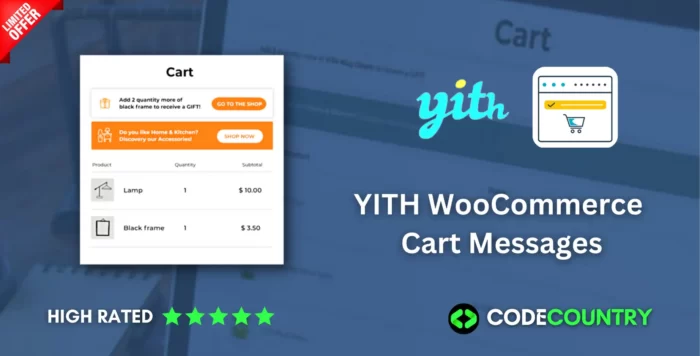 YITH WooCommerce Cart Messages WordPress Plugin With Lifetime Update