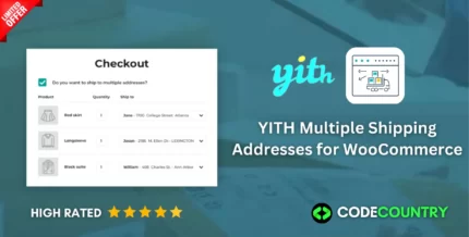 YITH Multiple Shipping Addresses for WooCommerce WordPress Plugin Lifetime Update