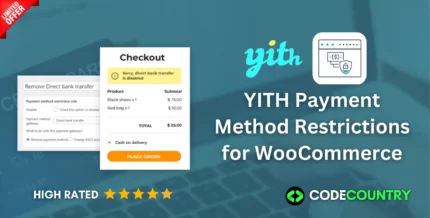 YITH Payment Method Restrictions for WooCommerce WordPress Plugin With Lifetime Update