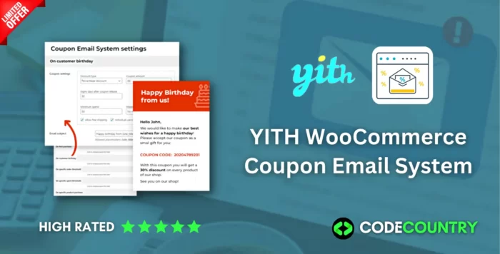 YITH WooCommerce Coupon Email System WordPress Plugin With Lifetime Update