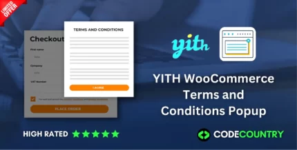 YITH WooCommerce Terms and Conditions Popup WordPress Plugin With Lifetime Update