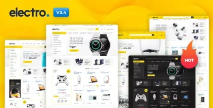 Electro Electronics Store WooCommerce Theme With Lifetime Update.