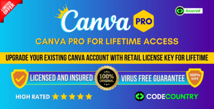 Canva Pro Upgrade Existing Account, Unlimited Design, Template, Brandkit, Lifetime Membership.