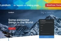 Landium - APP Landing Page WordPress