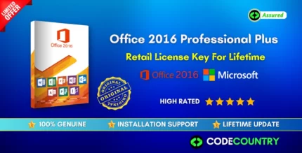 Office 2016 Professional Plus Lifetime Retail License Key