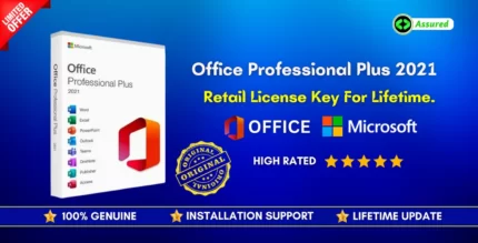 Office Professional Plus 2021 Retail License Key For Lifetime.