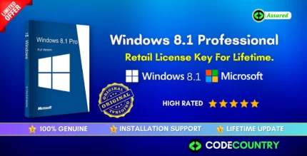 Windows 8.1 Professional License Key With Lifetime Update.