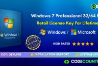 Windows 7 Professional 32/64 Bit License Key