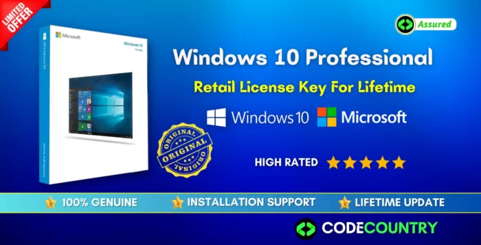 Windows 10 Professional License Key + Guide With Lifetime Update.