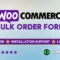 Bulk Order Form For WooCommerce