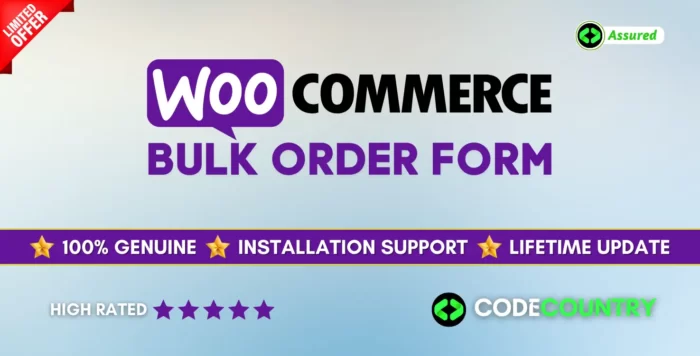 Bulk Order Form For WooCommerce