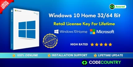 Windows 10 Home 32/64 Bit Retail License Key For Lifetime.