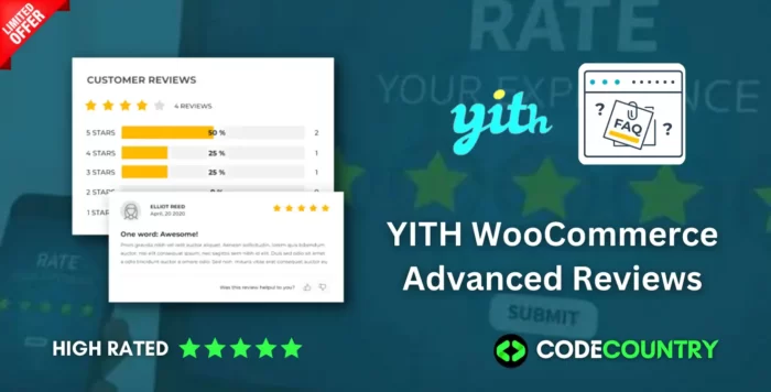 high Rated YITH WooCommerce Advanced Reviews codecountry codecountry