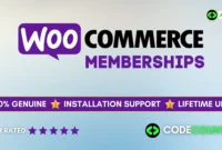 WooCommerce Memberships WordPress Plugin With Lifetime Update.