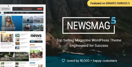 Newsmag 5.4 Newspaper & Magazine WordPress Theme With Lifetime Update.