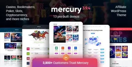 Mercury 3.9.3 Affiliate WordPress Theme