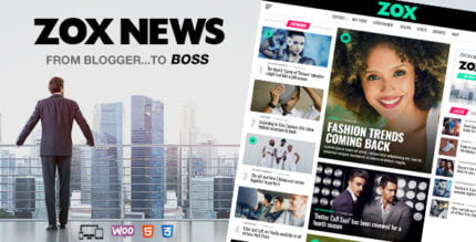 Zox News 3.15.0 Professional WordPress News & Magazine Theme With Lifetime Update.