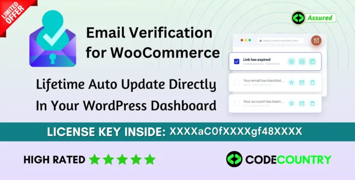 Email Verification for WooCommerce Pro With Original License Key