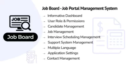 Job Board 1.0 Job Portal Management System PHP Script With Lifetime Update.