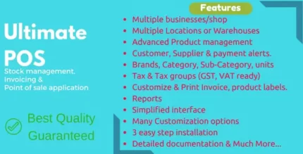 Trending Ultimate POS - Best ERP, Stock Management, Point of Sale & Invoicing application - CodeCanyon Item for Sale