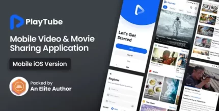 PlayTube IOS 1.6 Sharing Video Script Mobile IOS Native Application With Lifetime Update.